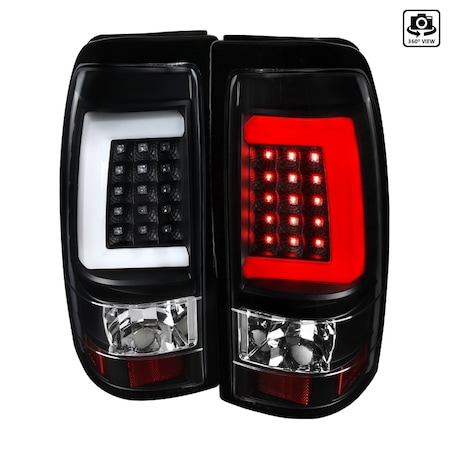 Spec-D Tuning 99-02 Chevrolet Silverado LED Bar Tail Lights, LT-SIV99JMLED-G2-TM LT-SIV99JMLED-G2-TM